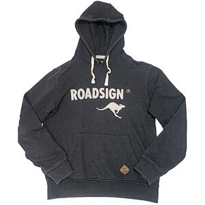 Roadsign Sweatshirt Hoodie Adult Size XL Charcoal Gray Pullover Kangaroo Pocket